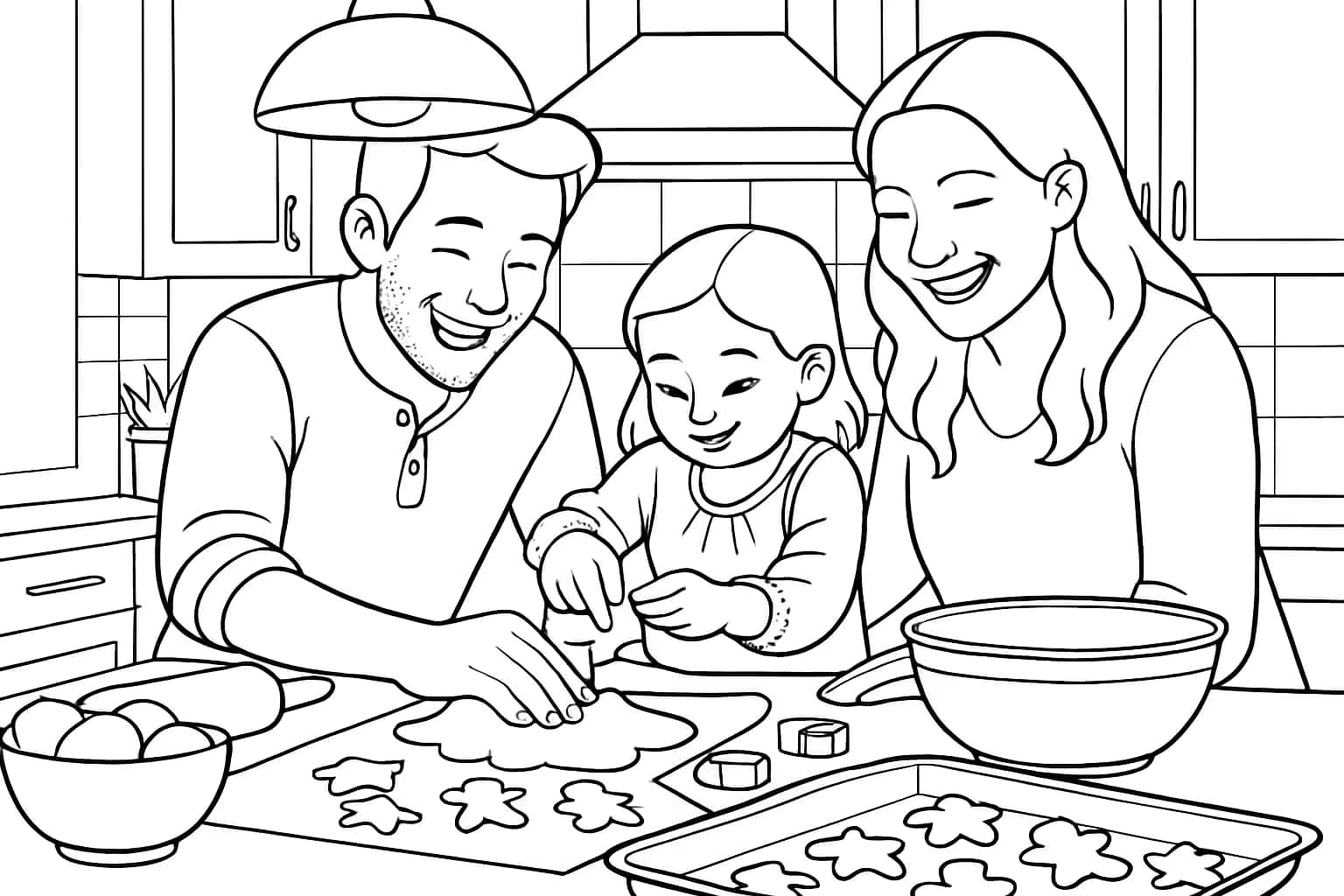 将照片转换为填色页的前后对比