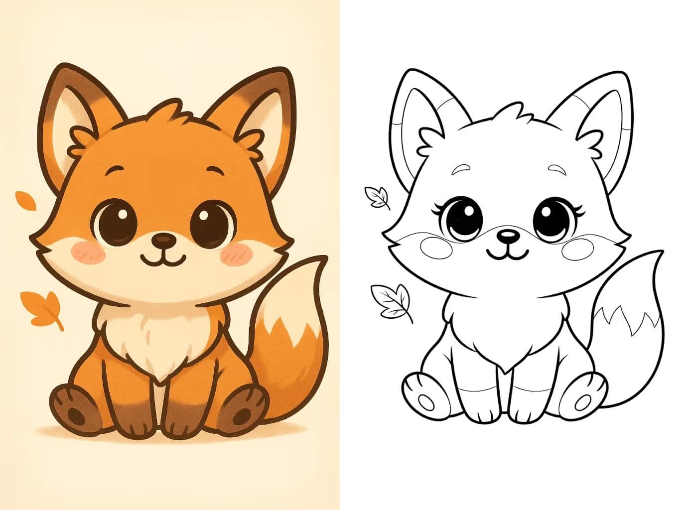 AI 填色书生成器示例