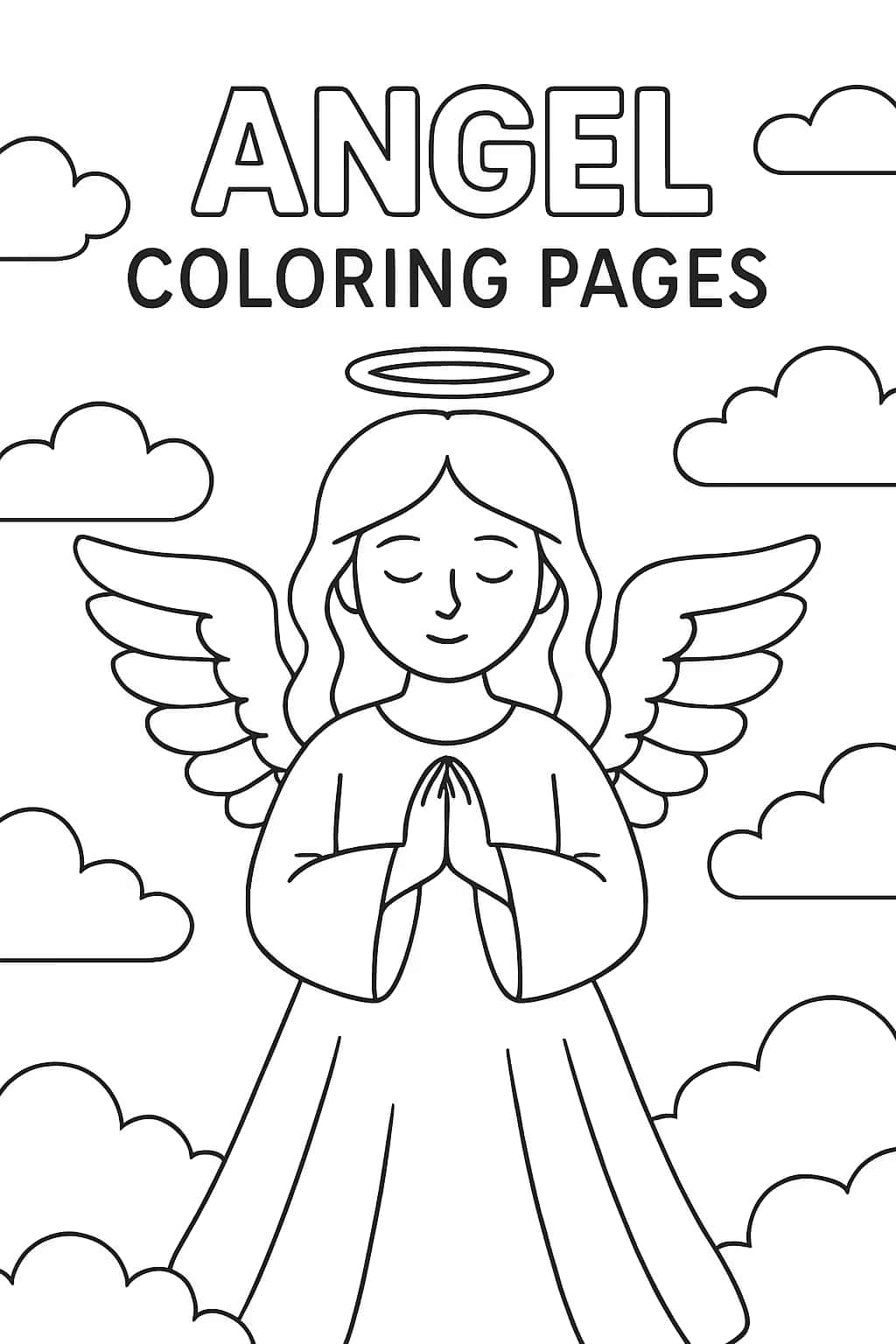 Páginas para colorear de ángeles | Imprimibles gratis
