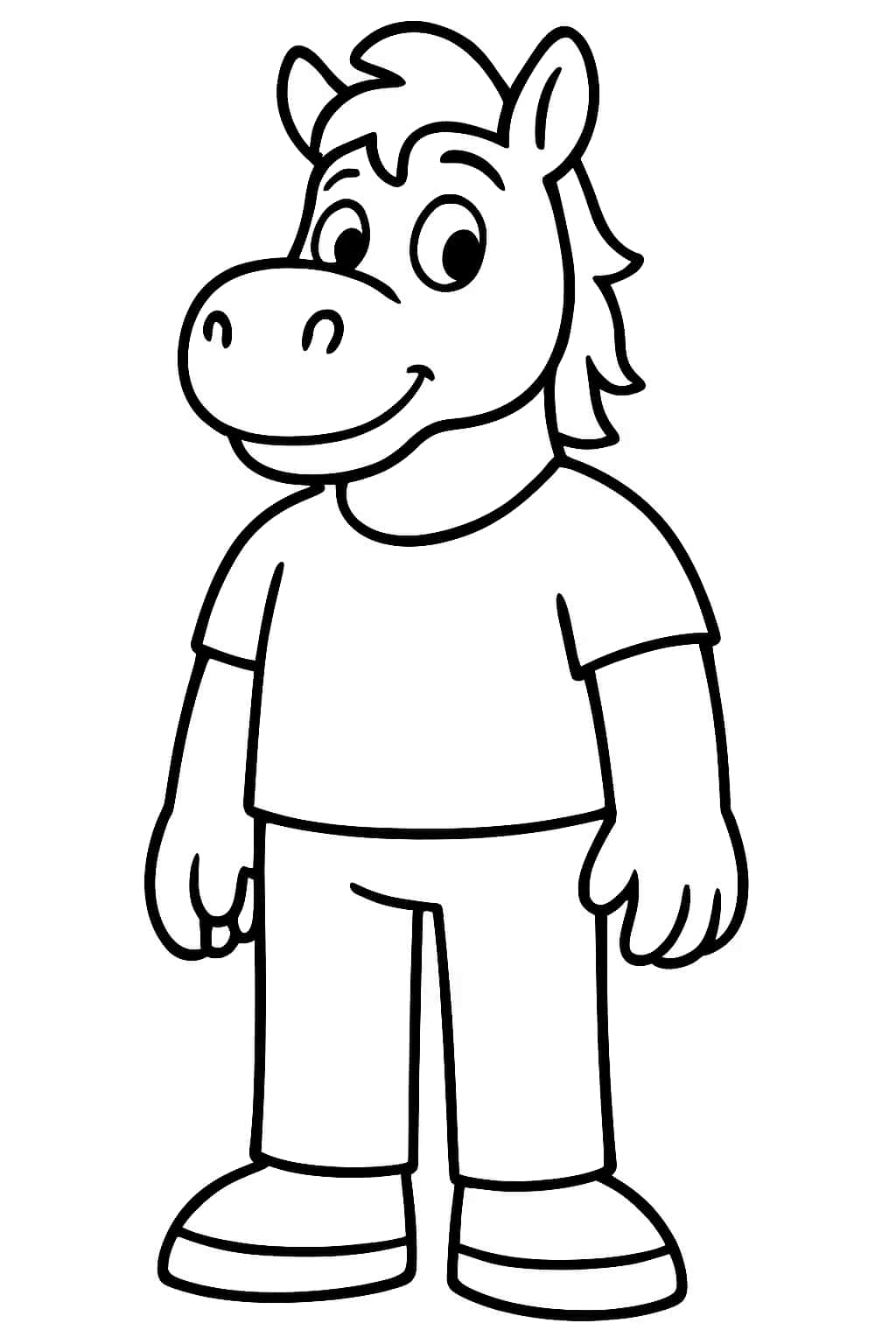 Brawl Stars 涂色頁|Colt 基本站姿簡易涂色頁