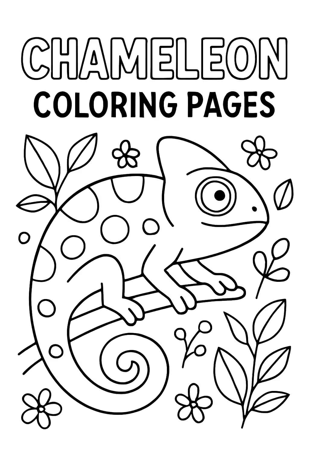 Pagine da colorare camaleonte | Disegni stampabili