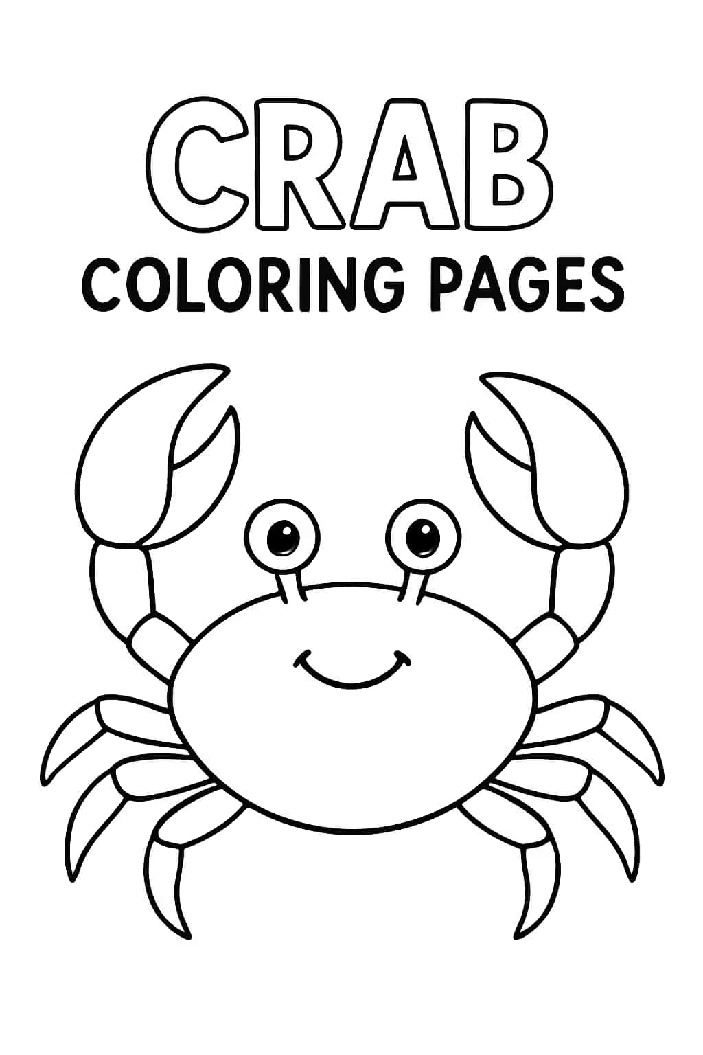 Páginas para colorear de cangrejos | Imprimibles gratis