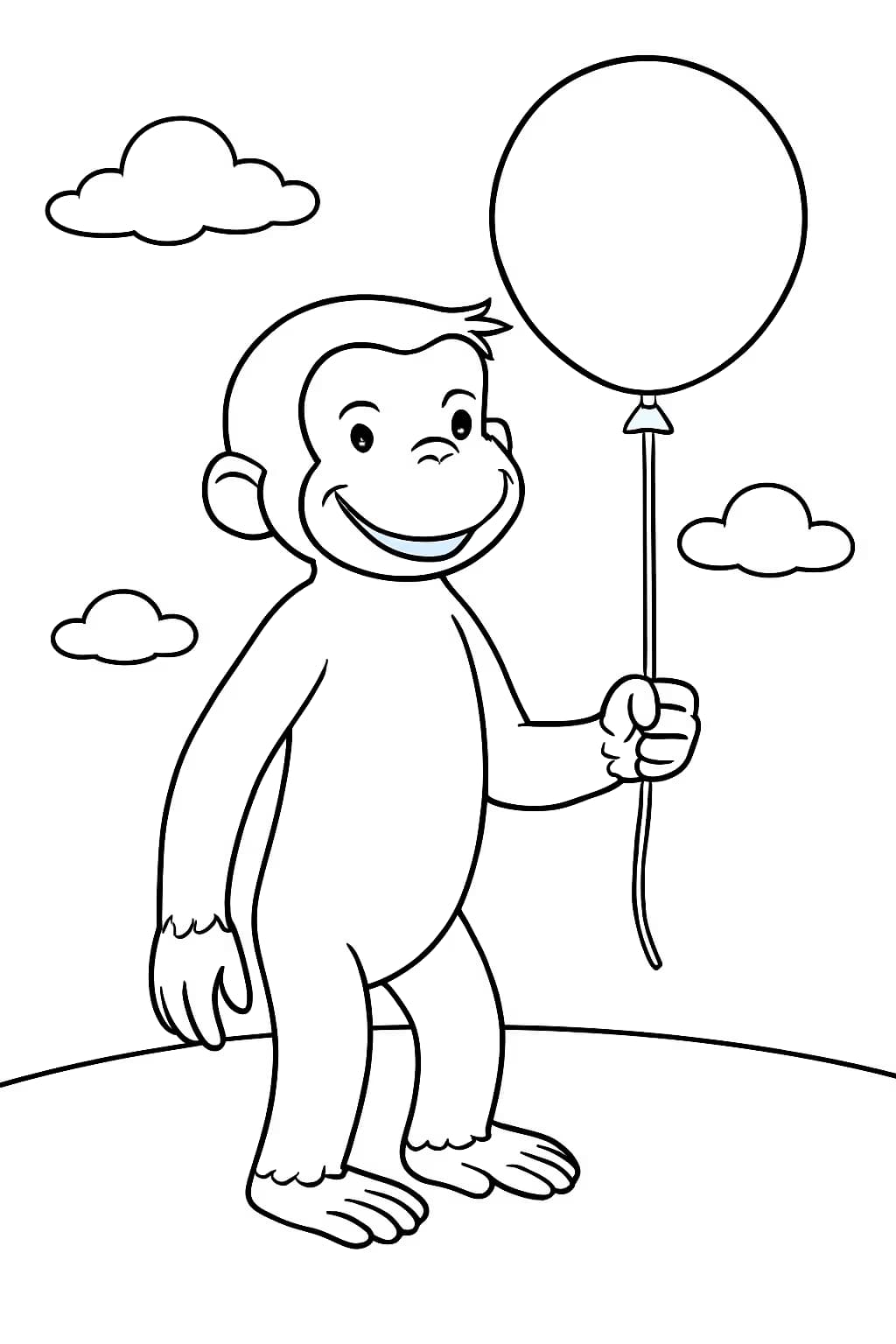 Curious George Coloring Pages – Fun Printable Sheets for Kids