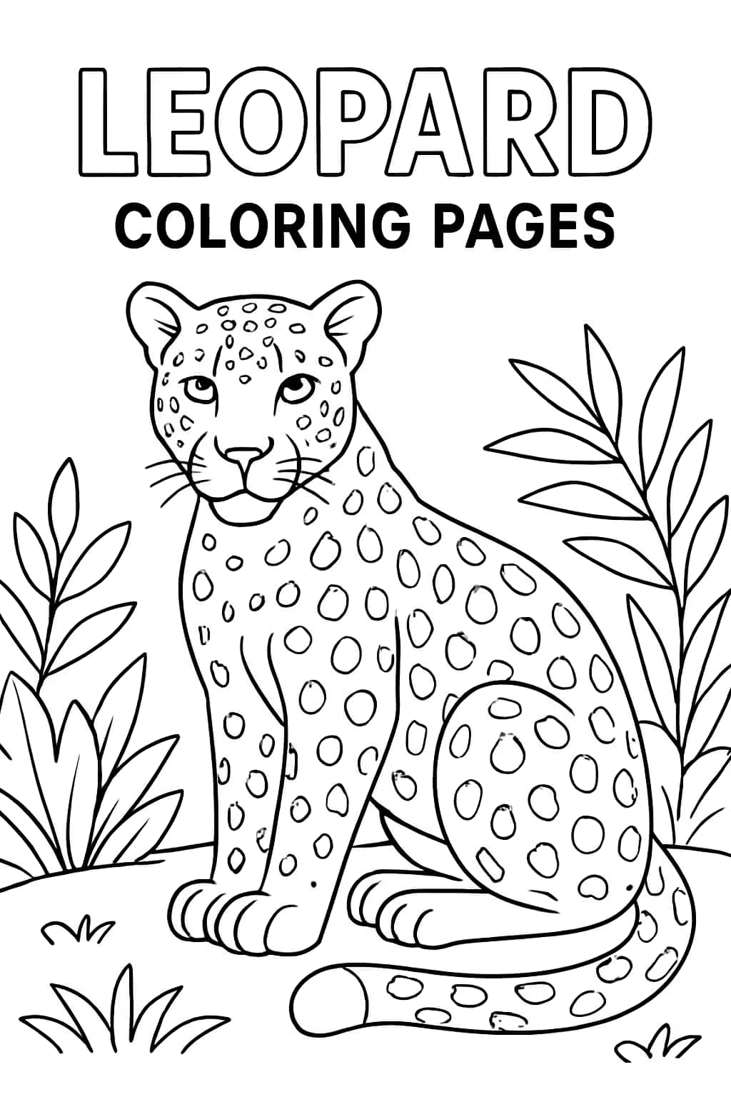 Leopard Coloring Pages | Free Printable Animal Sheets - Coloring Pages