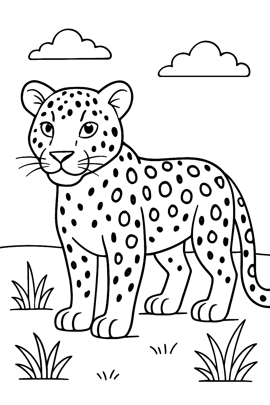 Leopard Coloring Pages - Fun Printable Sheets for Kids