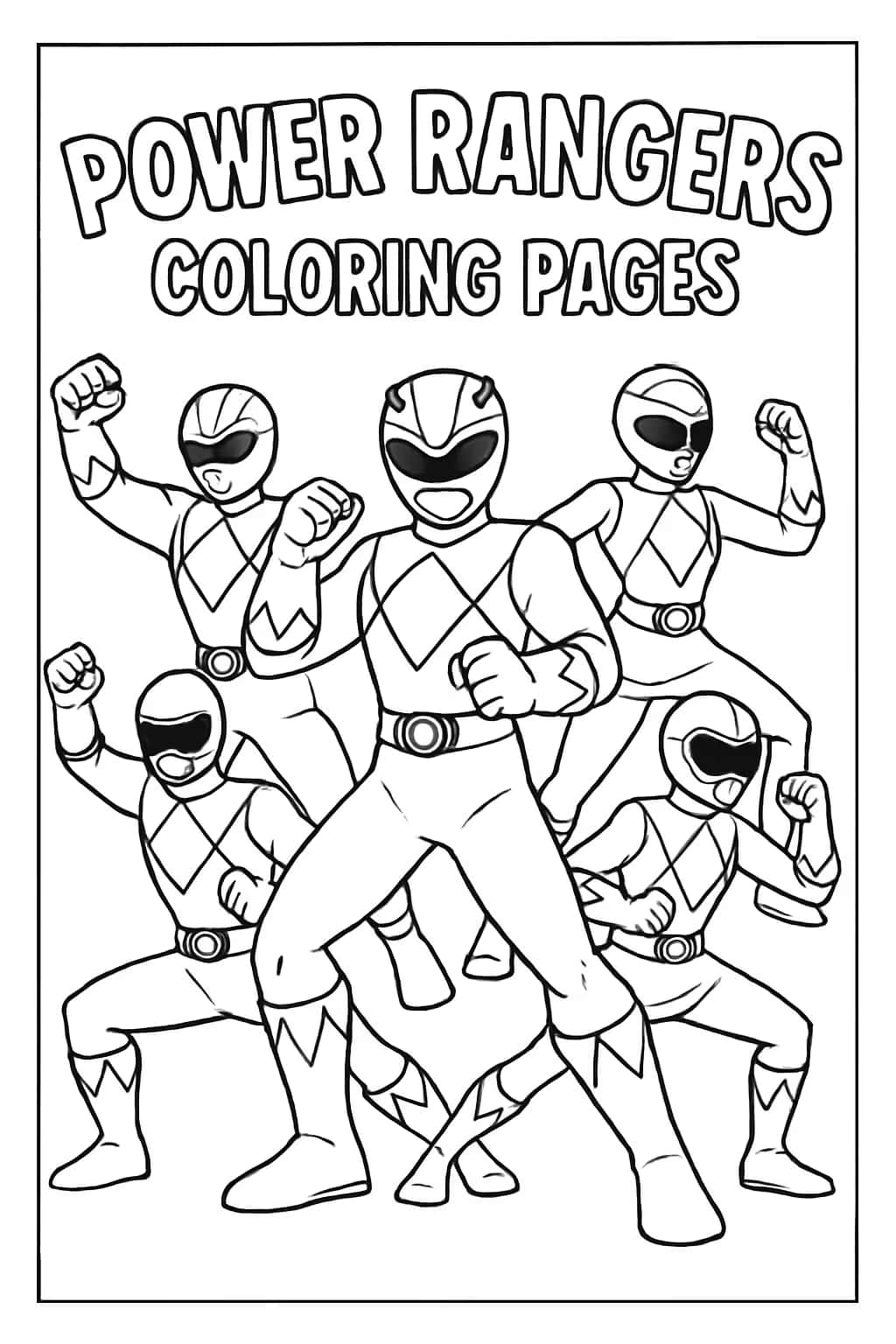 Power Rangers pagine da colorare | Disegni stampabili