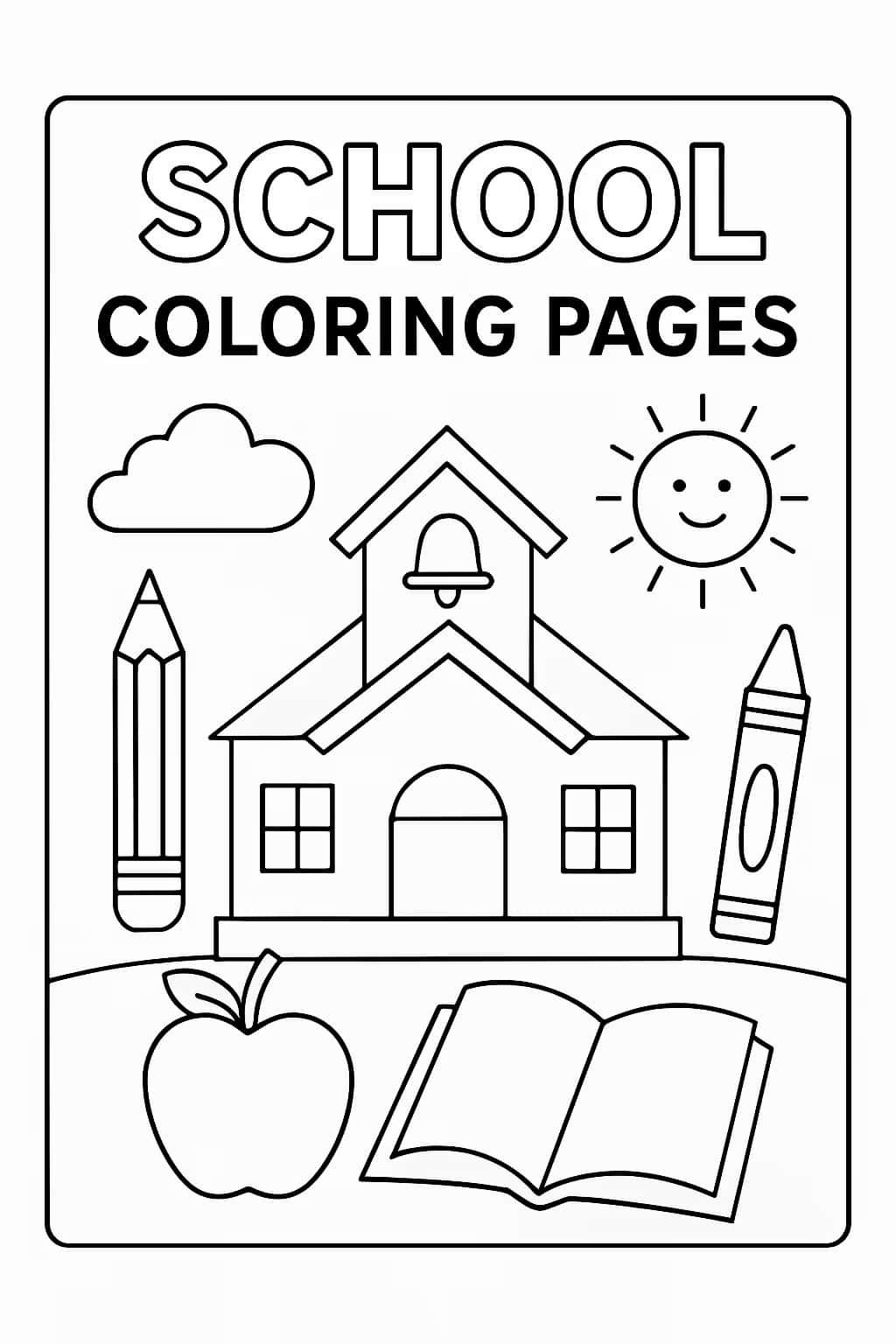 Pages de coloriage sur l’école | À imprimer