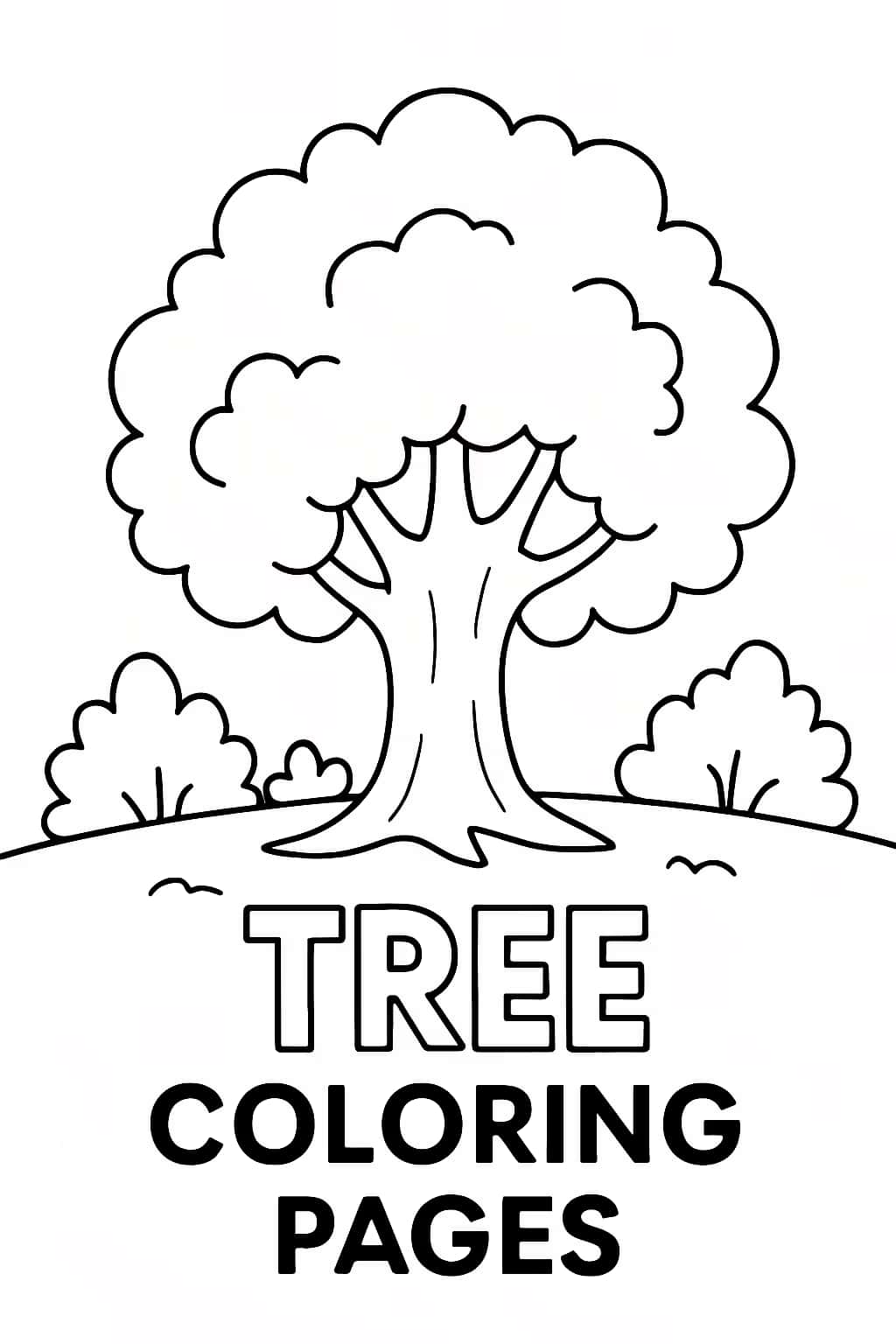 Pages de coloriage d’arbres | Dessins à imprimer