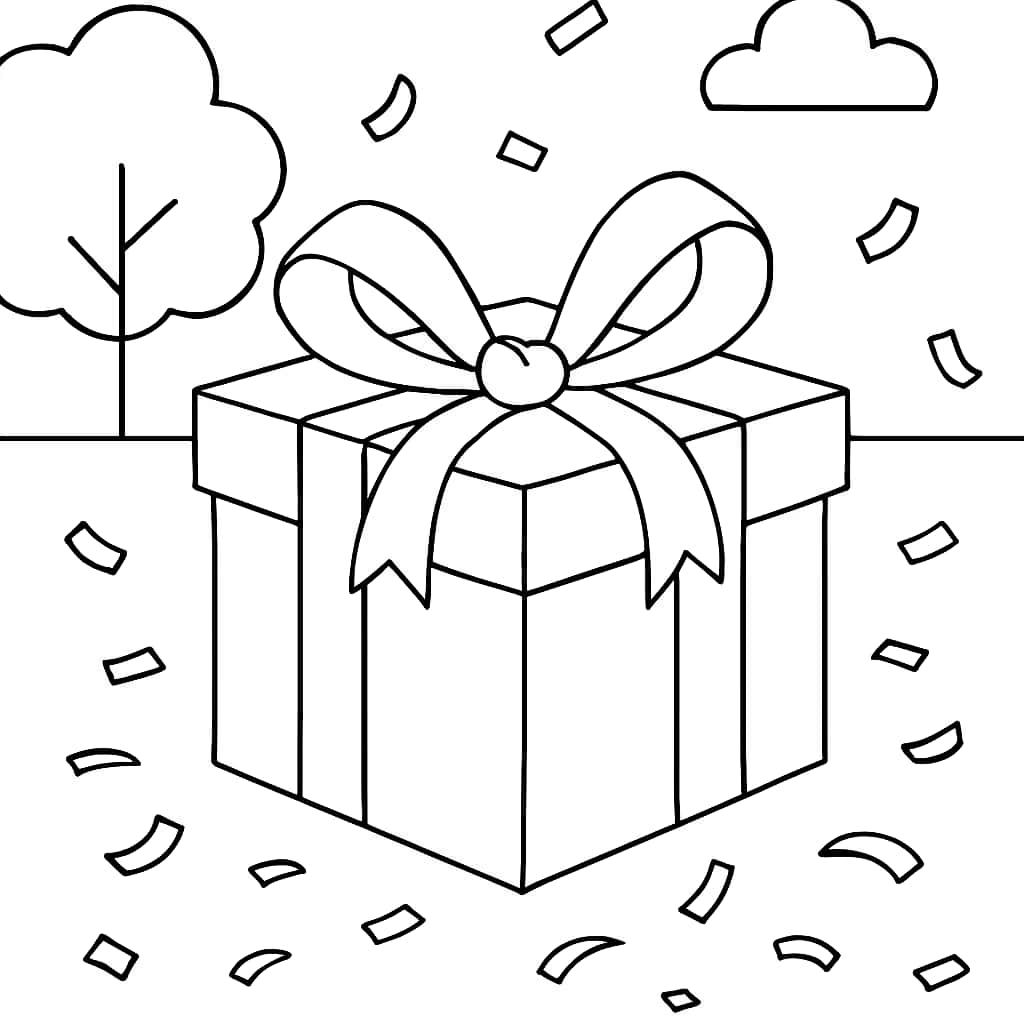 Página para Colorear de Feliz Cumpleaños