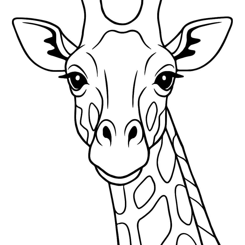 Páginas para colorear de jirafa