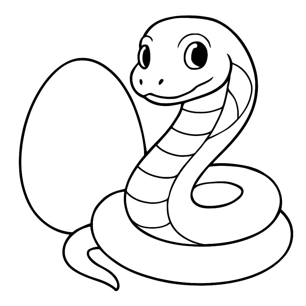 Páginas para Colorir de Cobra