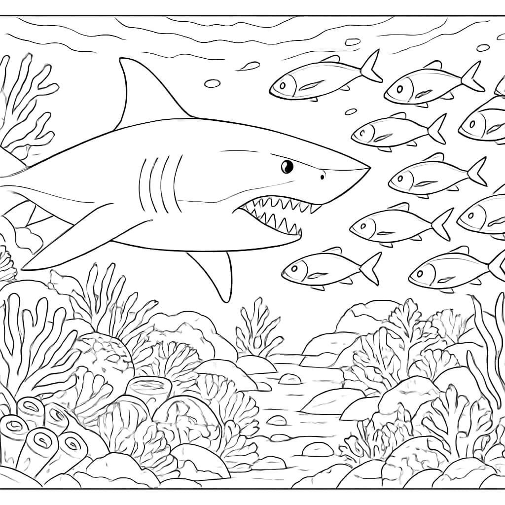 Páginas para colorir animais do oceano