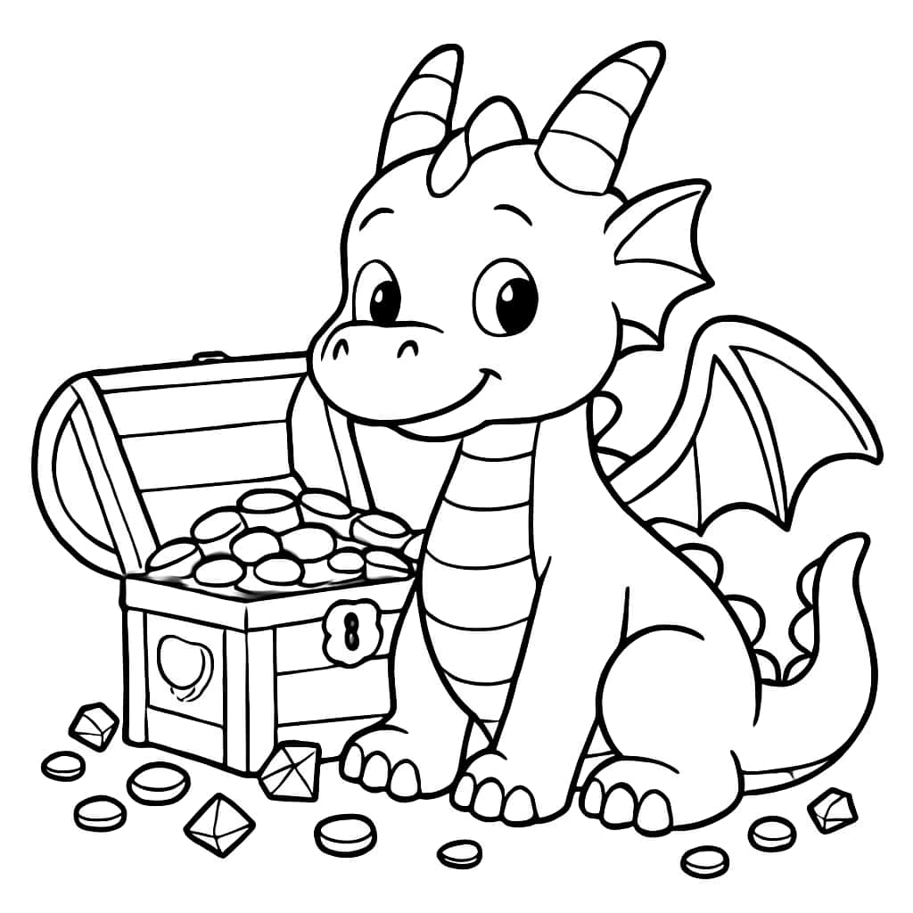 드래곤 색칠 공부 페이지