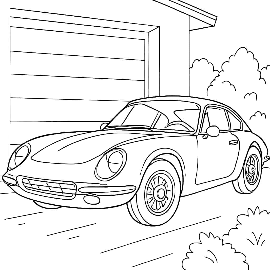 자동차 색칠공부 페이지