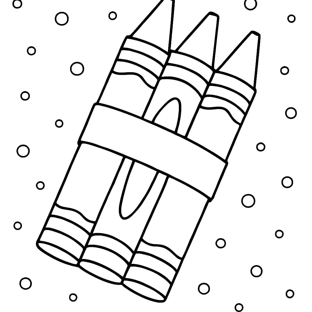 Páginas para colorear de crayones