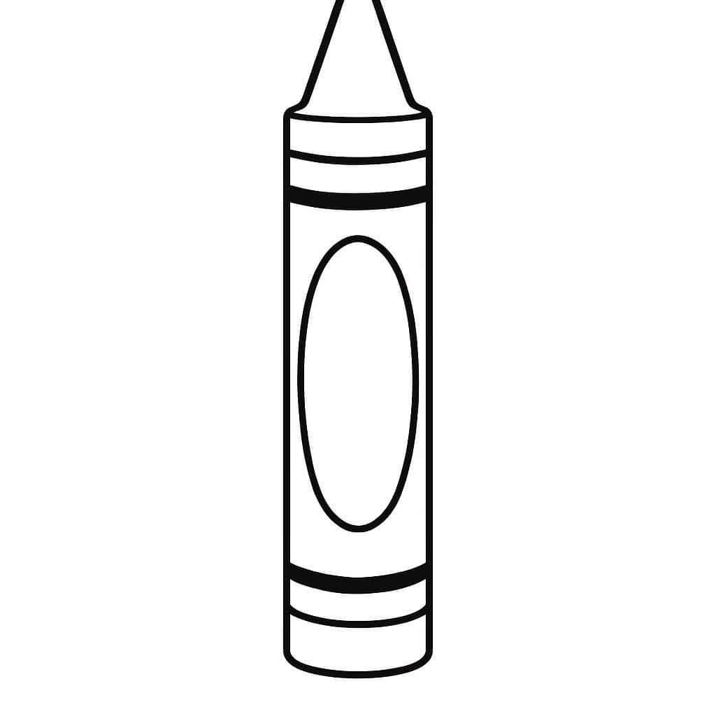 Crayon Coloring Pages per bambini: pagina semplice