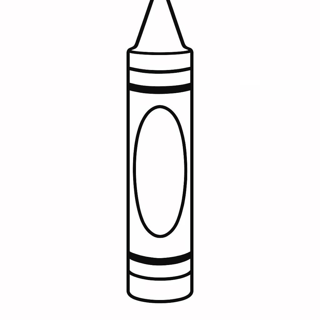 Crayon Coloring Pages per bambini: pagina semplice