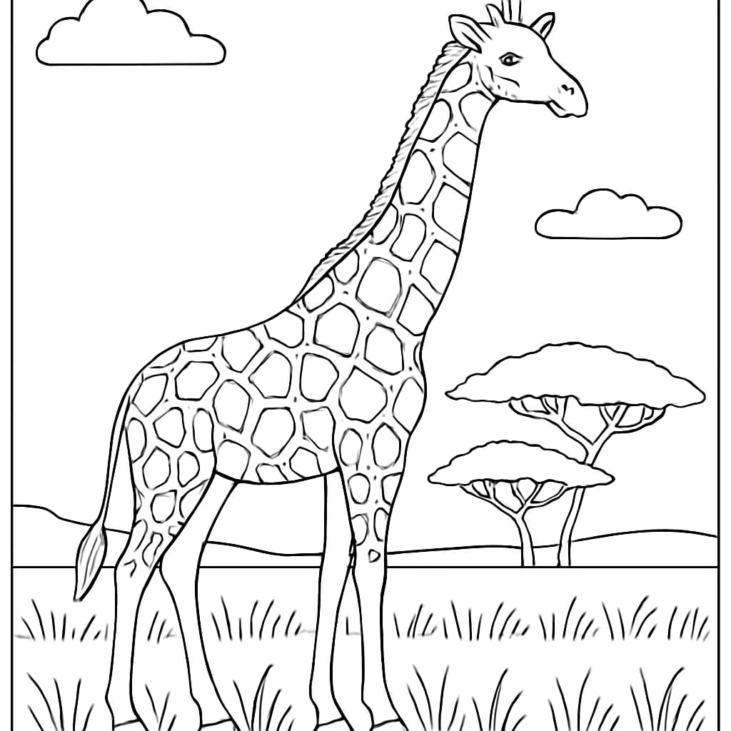 キリンぬりえページ