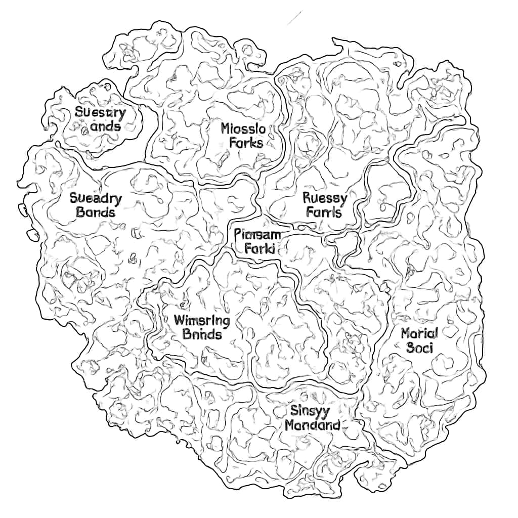 Fortnite раскраски — карта острова для взрослых