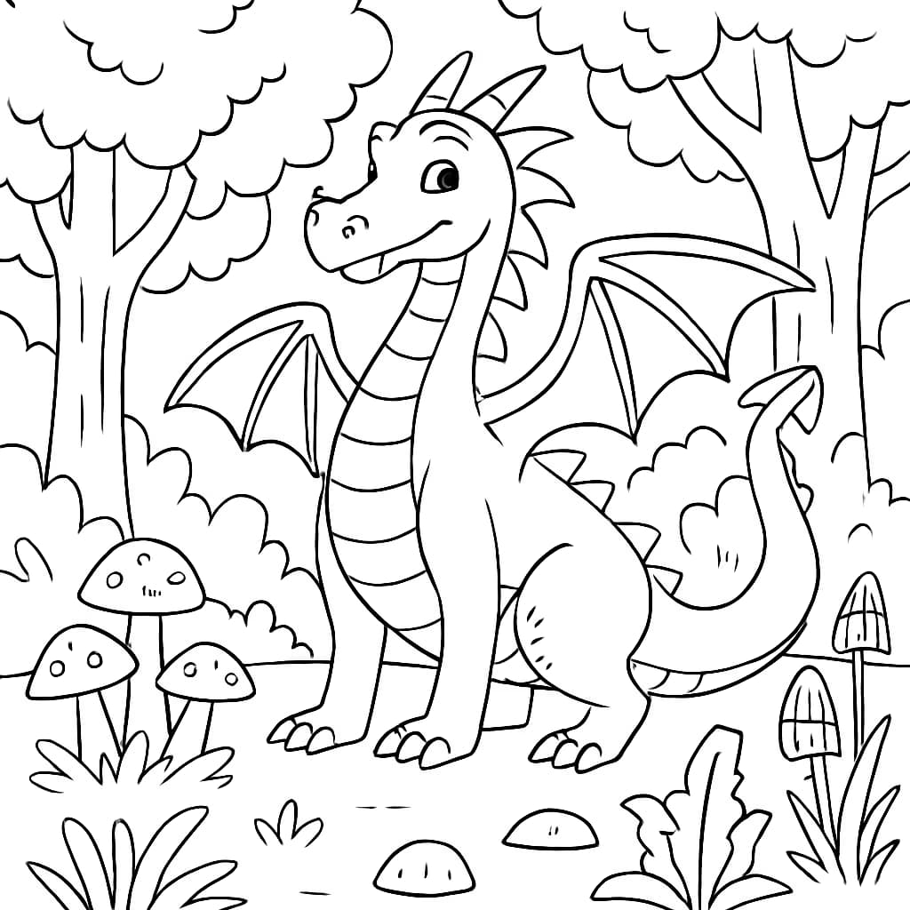 드래곤 색칠공부 페이지