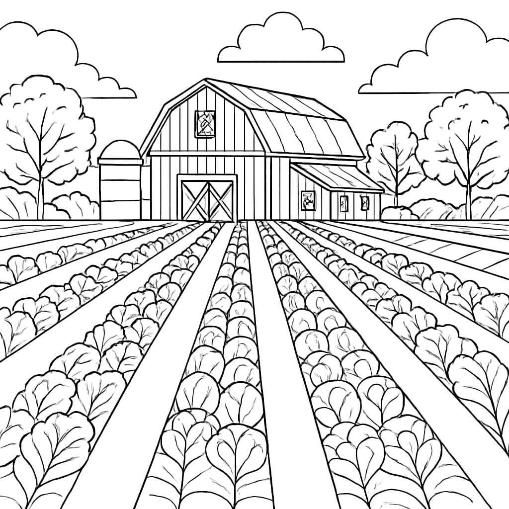 채소 색칠하기 페이지