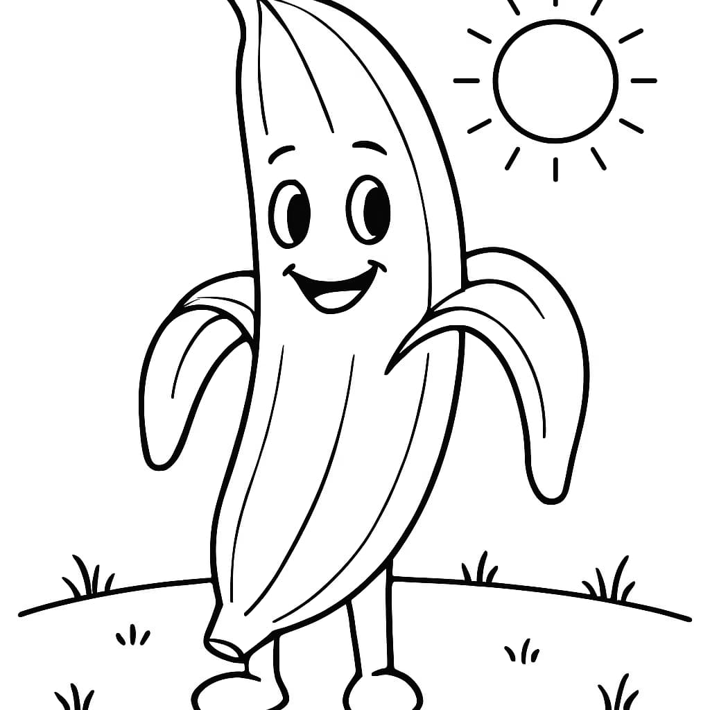 Fortnite Coloring Pages – Peely Character Printable for Kids