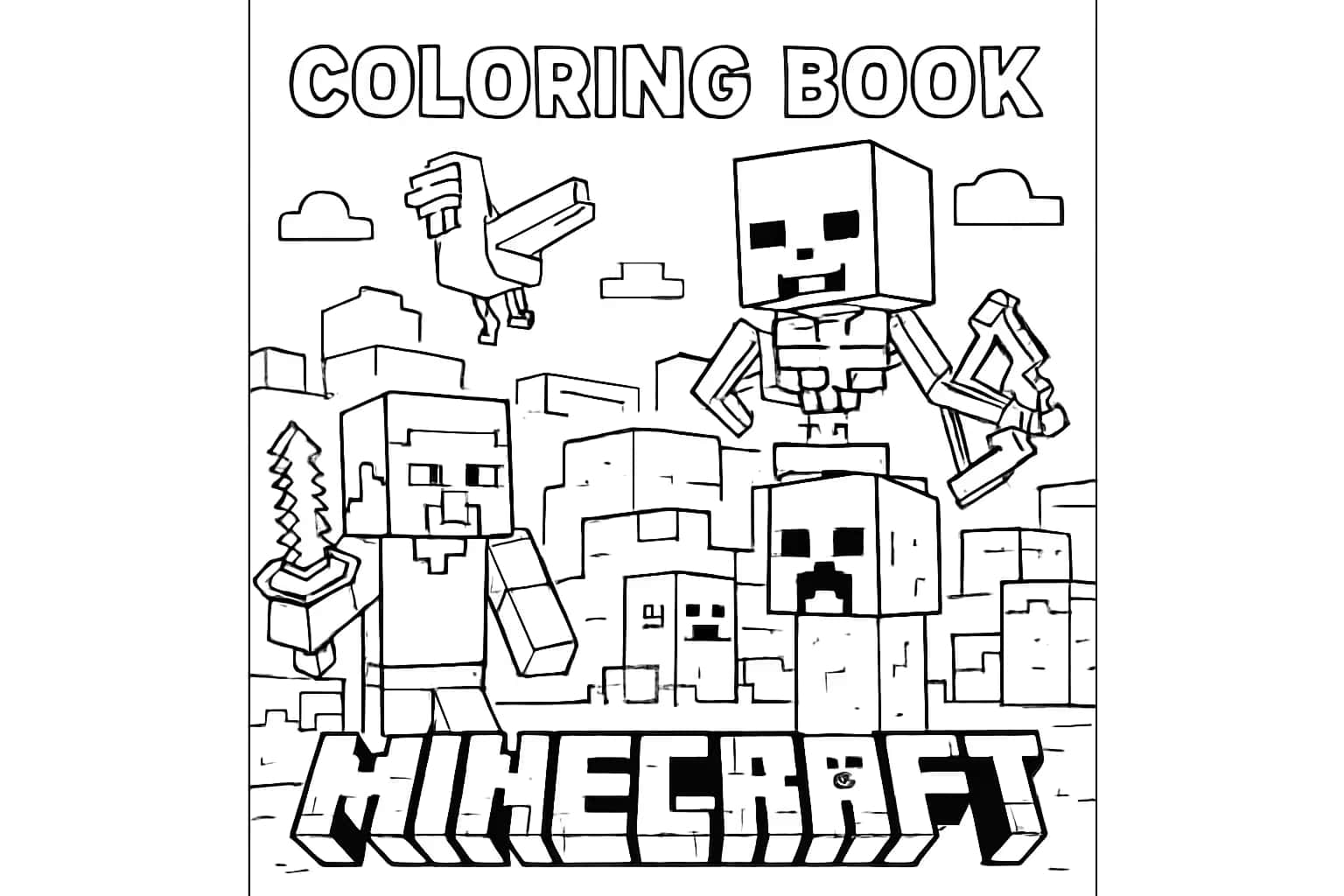 Minecraft Coloring Pages - Printable Fun for Kids