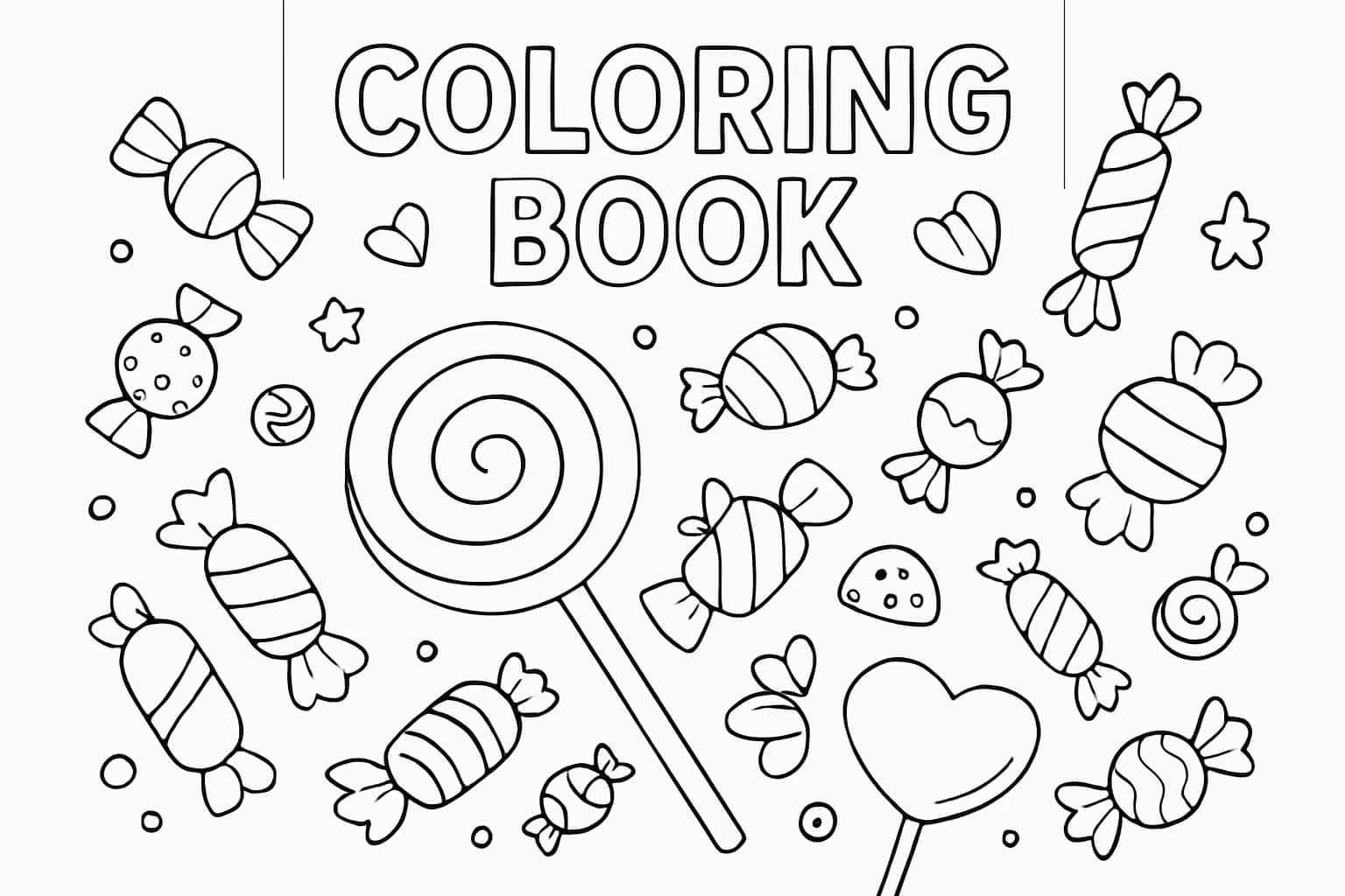Candy Coloring Pages | Free Printable Sweet Treat Sheets for All Ages - Coloring Pages