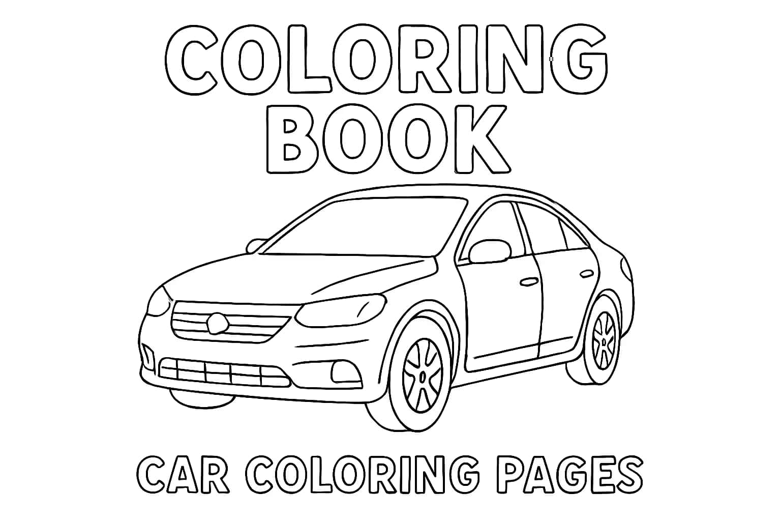 자동차 색칠하기 페이지 | 무료 프린트 도안