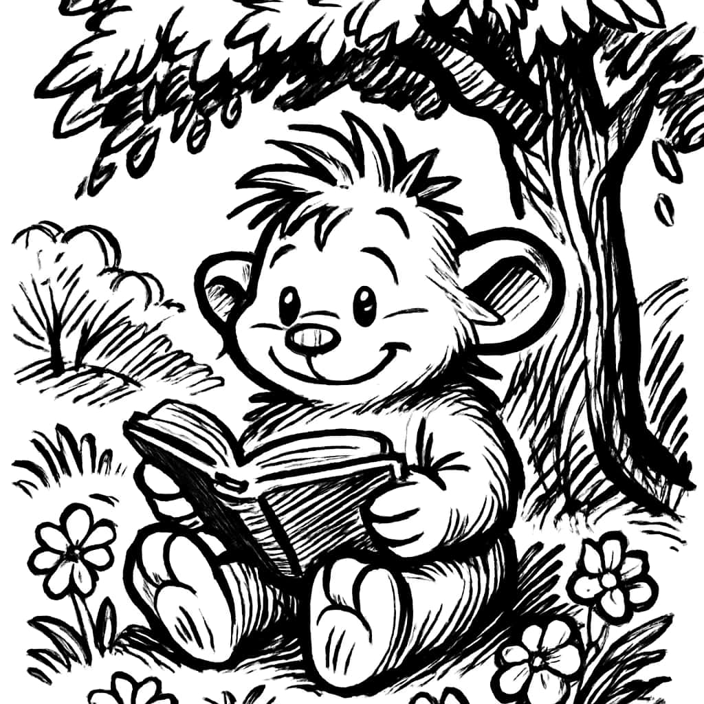 Sprunki Coloring Pages - Sprunki Reading Book Printable for Teens