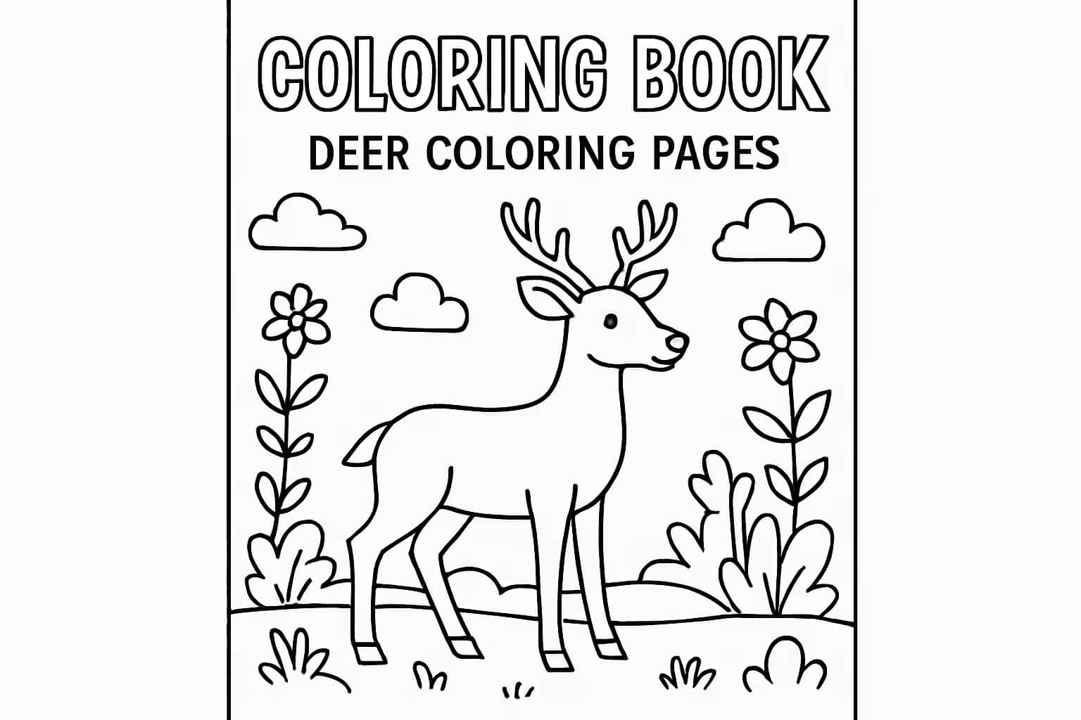 Deer Coloring Pages | Free Printable Animal Sheets for All Ages - Coloring Pages