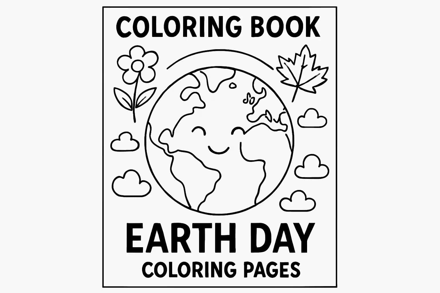 地球日涂色页 | 环保主题可打印线稿