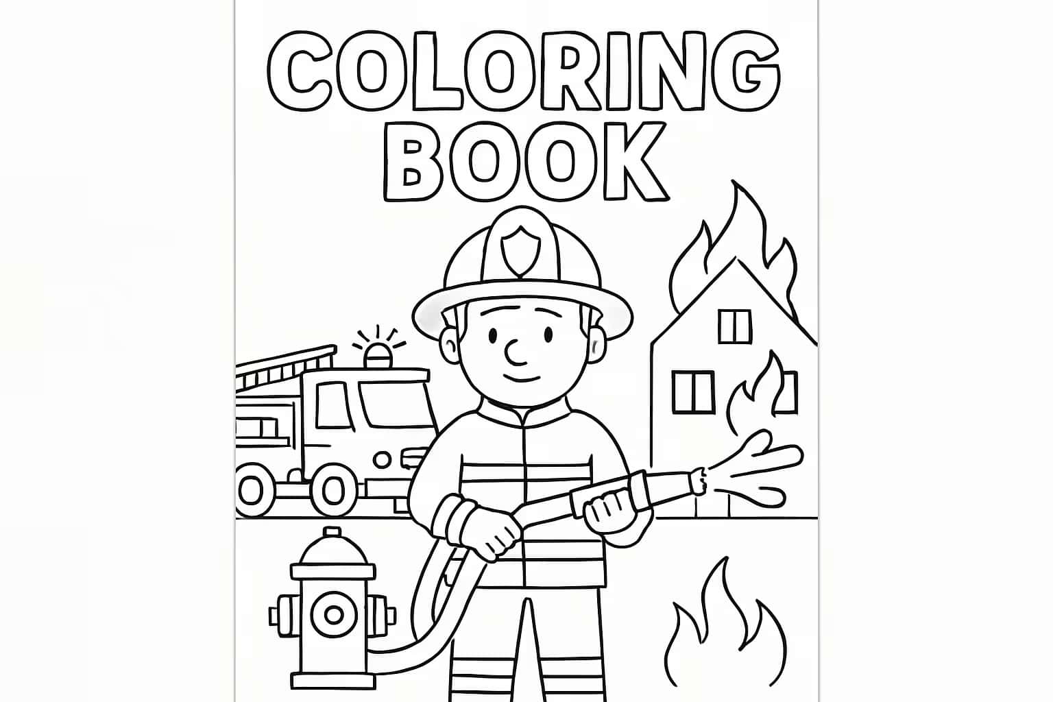 Fireman Coloring Pages | Free Printable Sheets for Kids & Adults - Coloring Pages