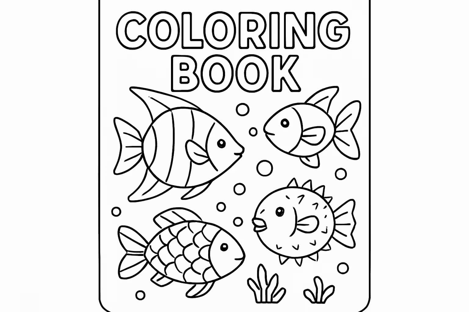 Fish Coloring Pages | Printable Line Art