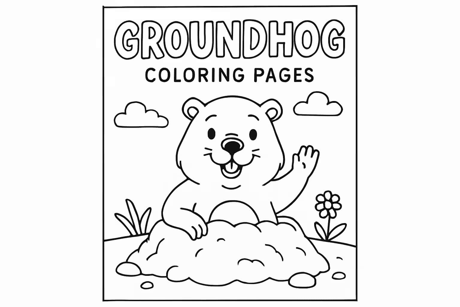 그라운드혹 색칠공부 페이지 | 프린트 가능