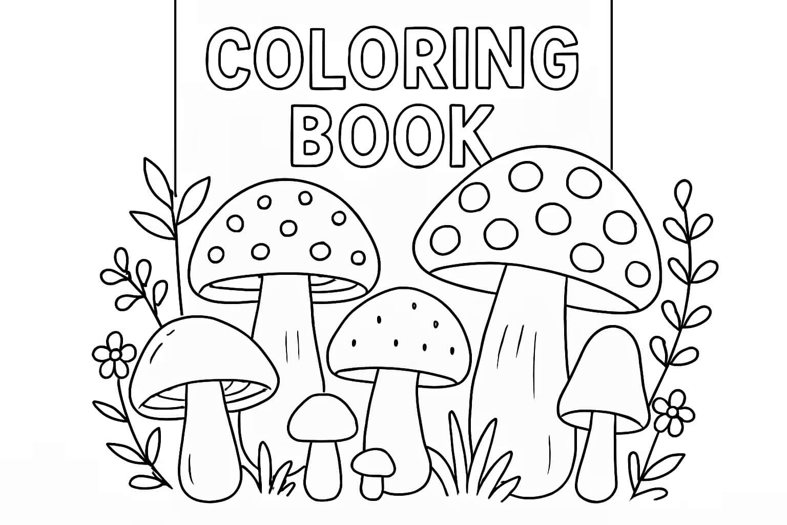 Pages de coloriage de champignons | Imprimables