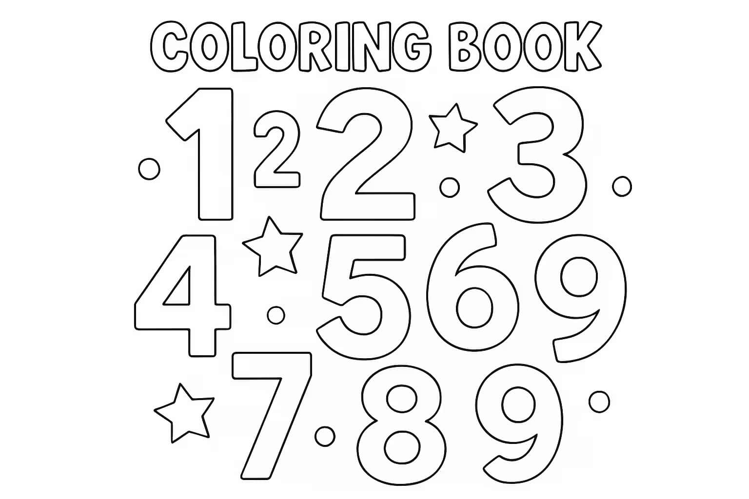 數字涂色頁 | 可打印教育素材