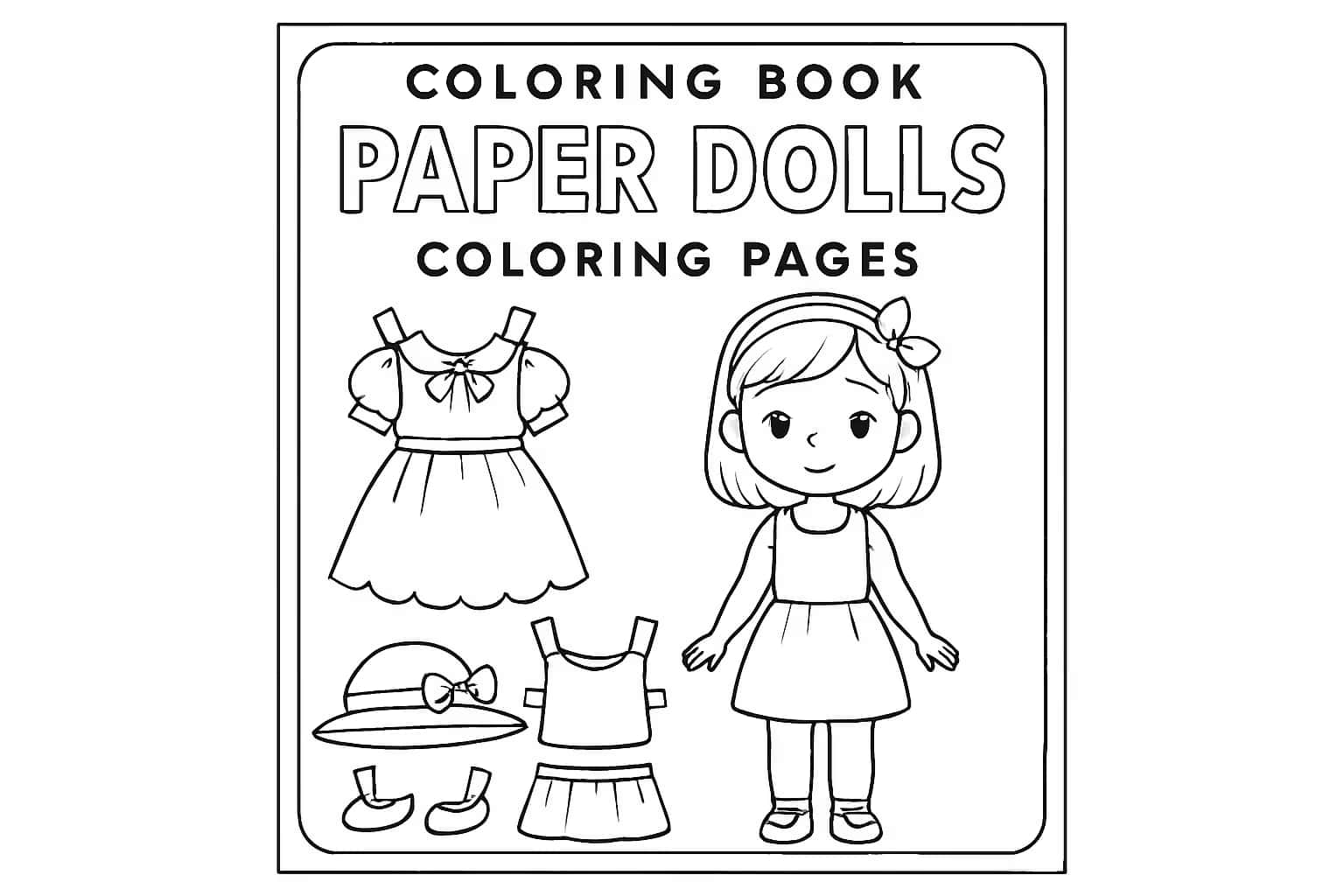 Paper Dolls Coloring Pages | Free Printable Outfits & Dolls - Coloring Pages