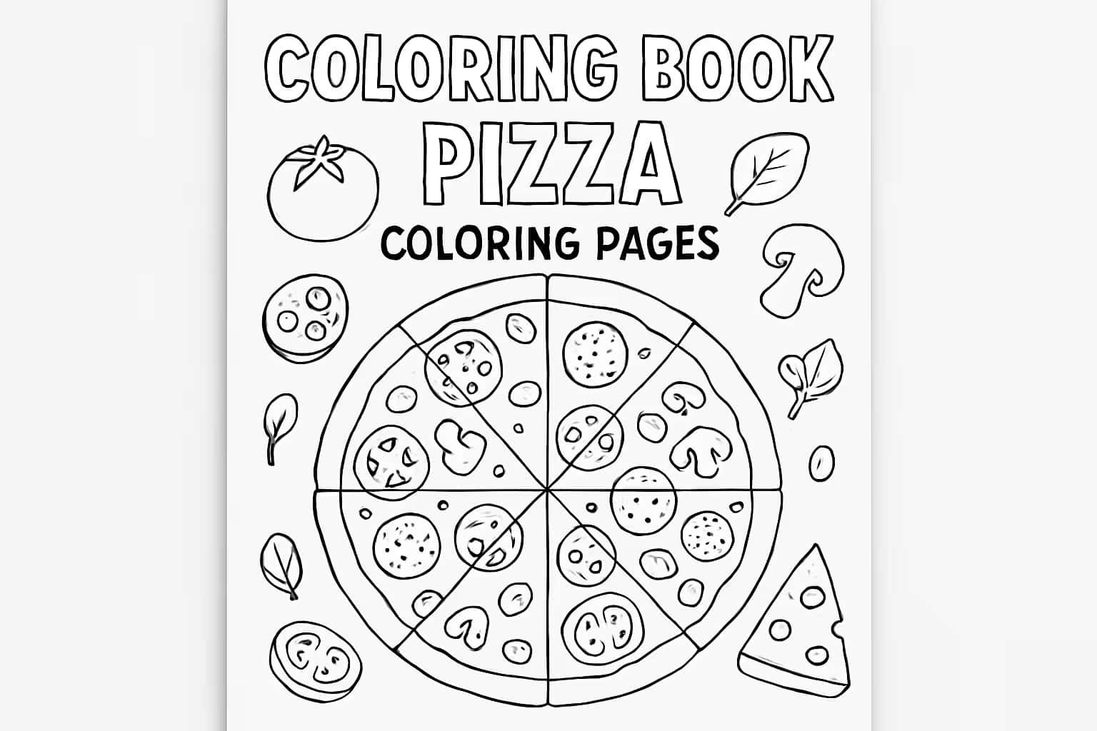 Pizza Coloring Pages | Printable Fun for Everyone