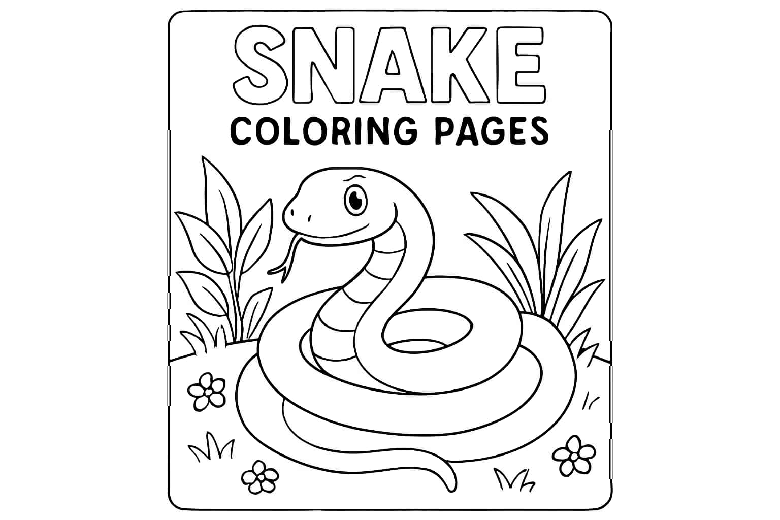 Snake Coloring Pages | Printable Reptile Art