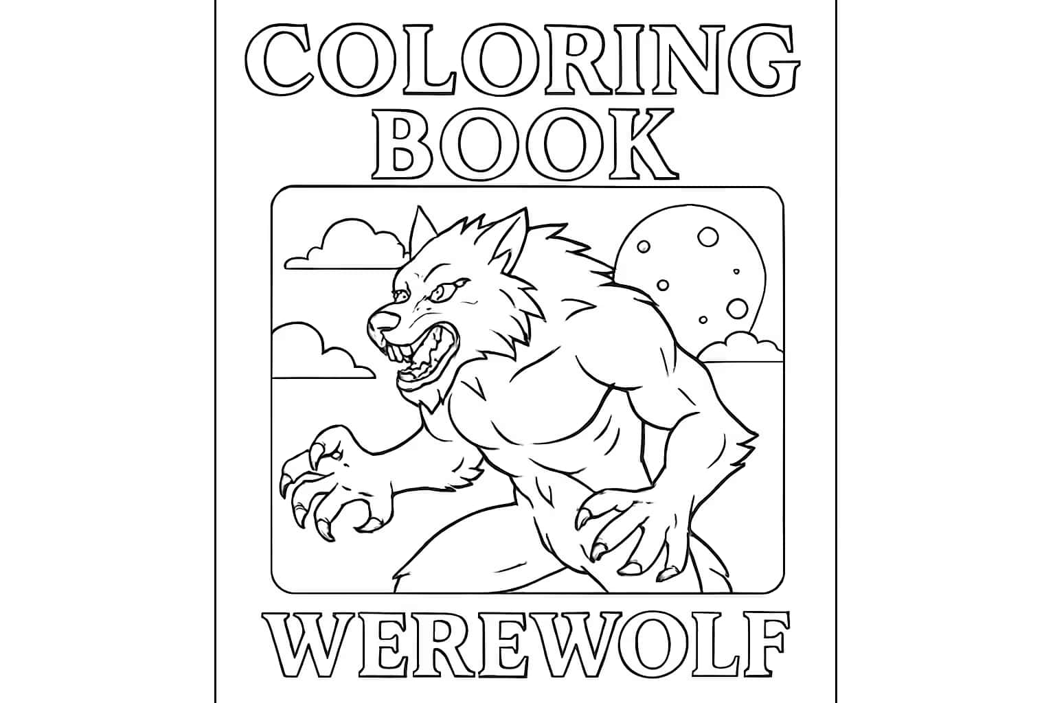 Werewolf Coloring Pages | Free Printable Sheets for All Ages - Coloring Pages
