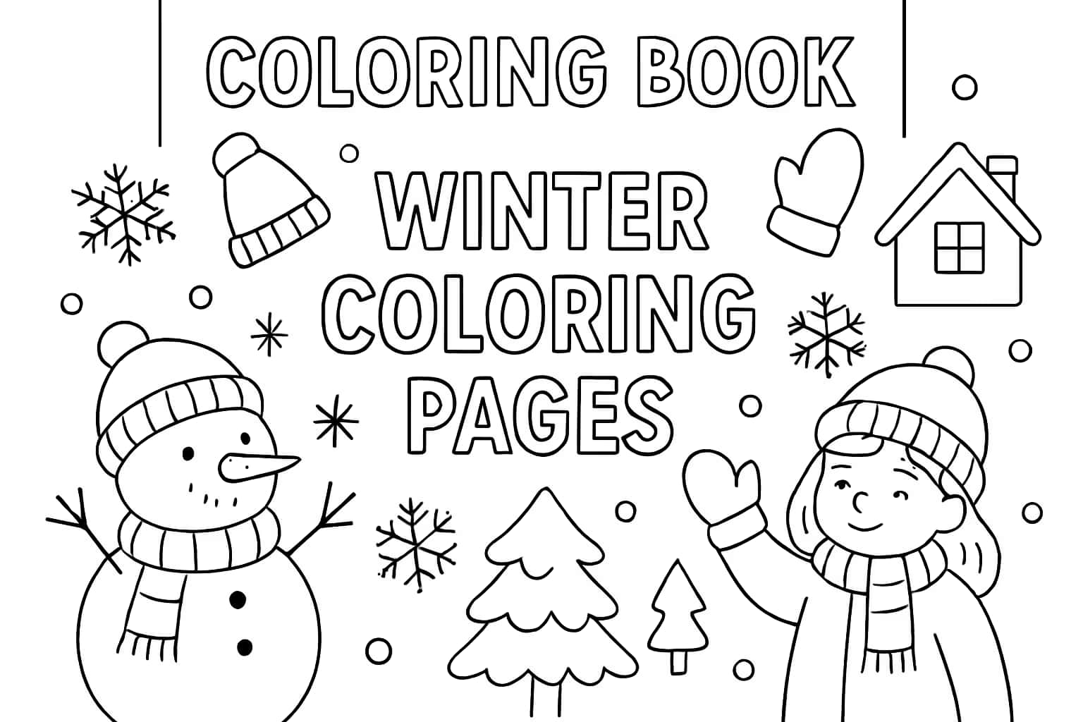 Pages de coloriage d'hiver | Dessins à imprimer